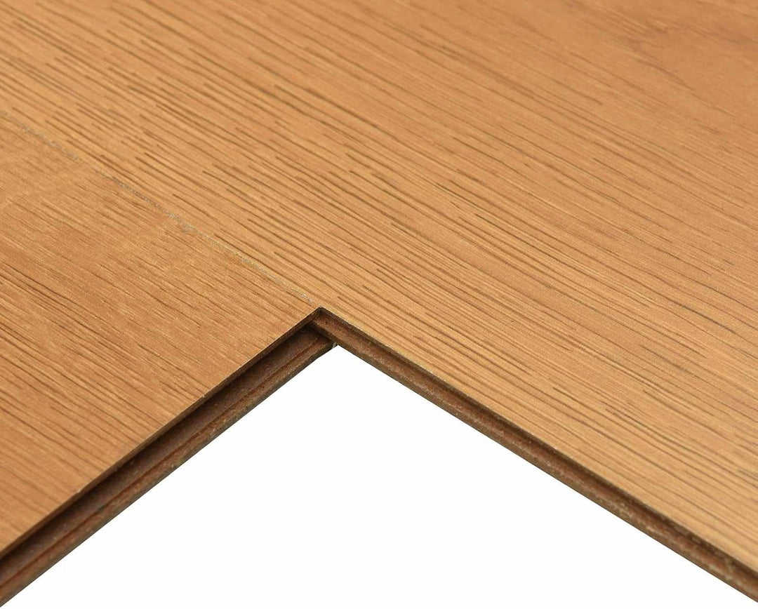 Laminatboden Hellbeige 15 Stück 101 x 20 x 0,8 cm Holzwerkstoff mit Klicksystem für Wohnzimmer Flur