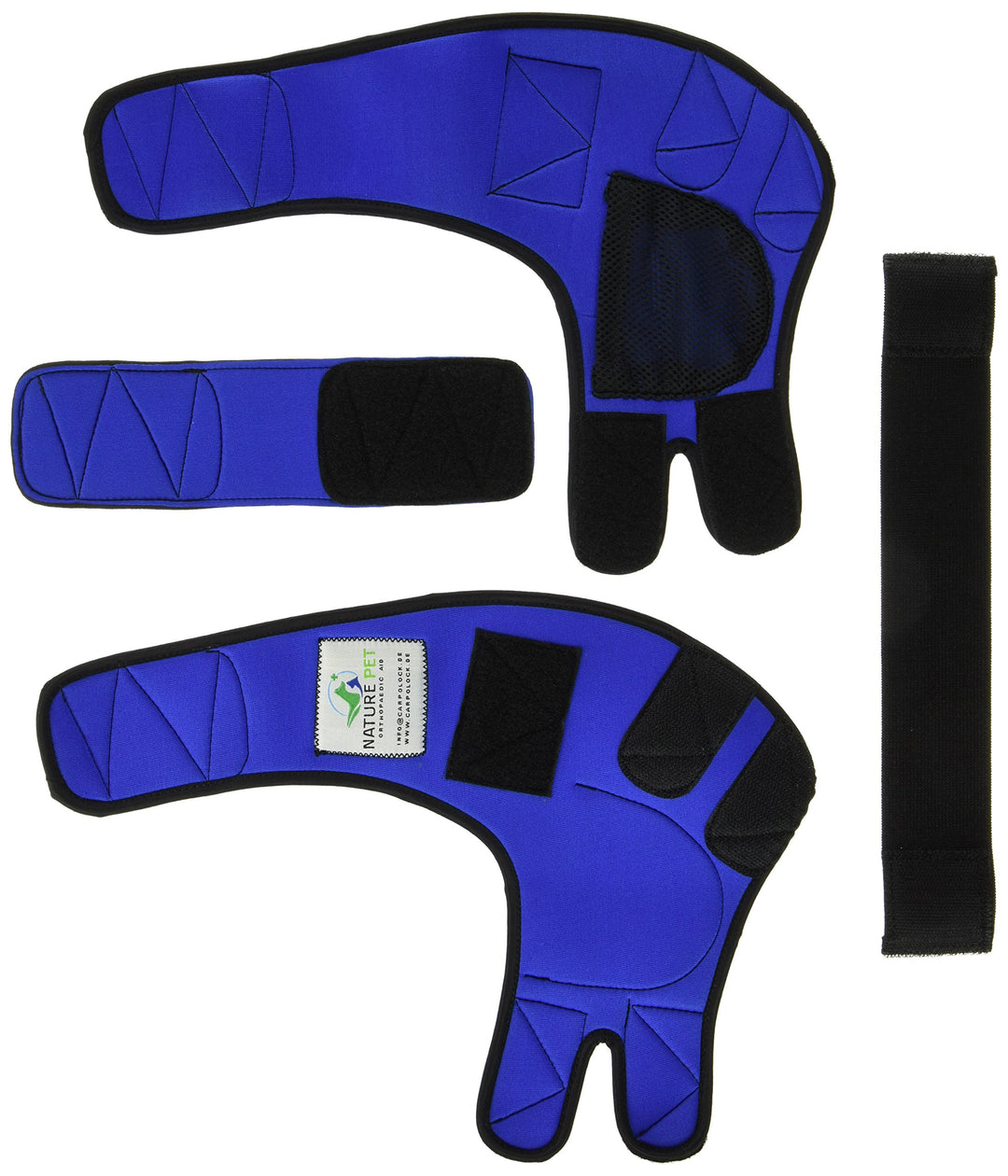 Nature Pet Ellenbogenbandage Hund/Liegeschwielenbandage mit Netzeinsatz für Kühl- oder Wärmepads ide