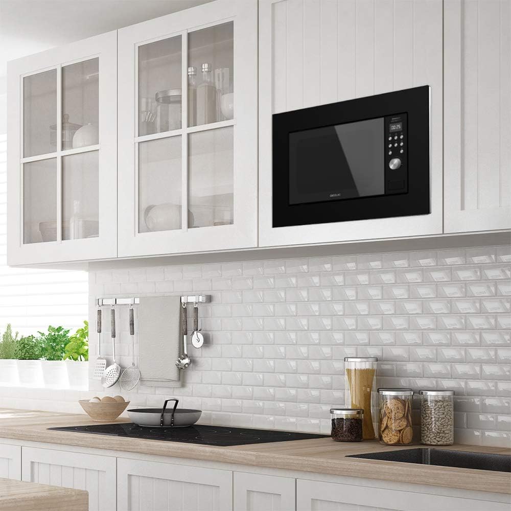 Cecotec Digitale und einbaubare Mikrowelle GrandHeat 2000 Built-in Black. 20 Liter Fassungsvermögen