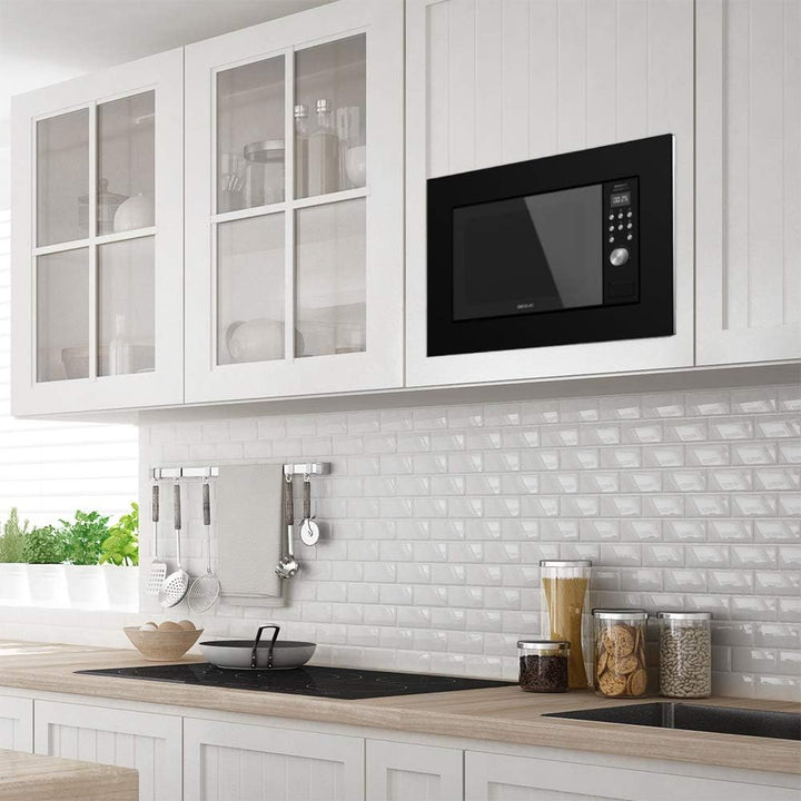 Cecotec Digitale und einbaubare Mikrowelle GrandHeat 2000 Built-in Black. 20 Liter Fassungsvermögen