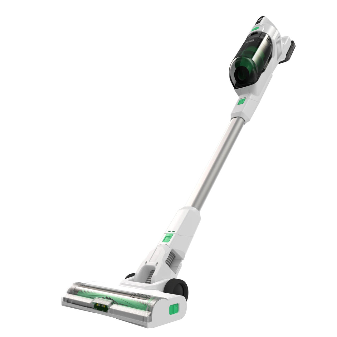 BLACK+DECKER 4in1 reviva Akku-Stielstaubsauger (18V, 2.0 Ah, nachhaltiges Gehäuse aus 50Prozent recy