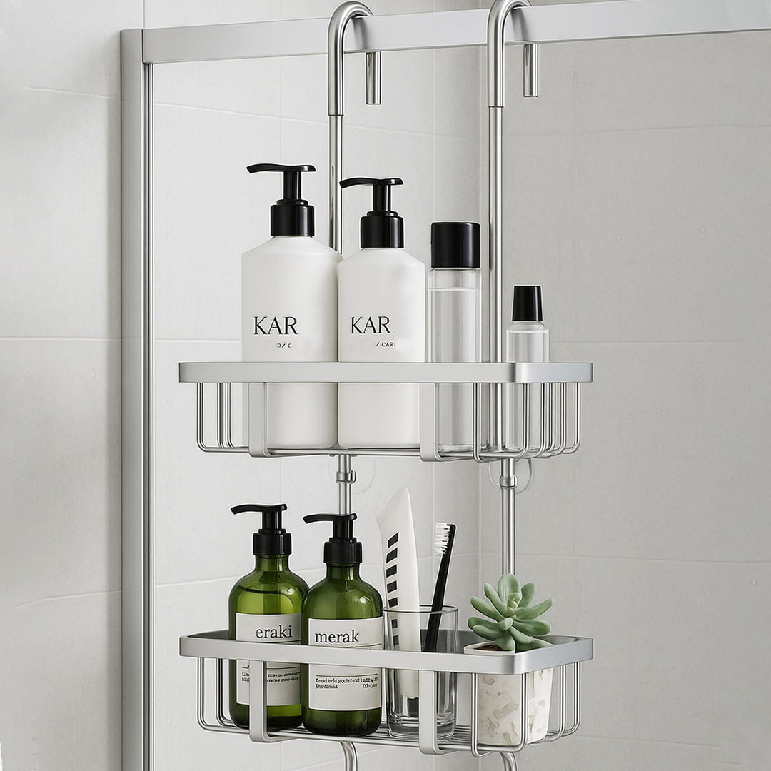 pickpiff Duschablage Zum Hängen Duschregal Shampoo Halterung Für Dusche Glastür Duschkorb Ohne Bohre