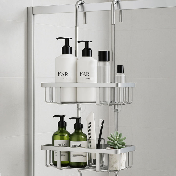pickpiff Duschablage Zum Hängen Duschregal Shampoo Halterung Für Dusche Glastür Duschkorb Ohne Bohre