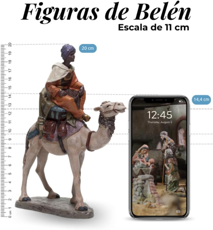 Triciclo Editores Beduinenfamilie | Krippenfiguren | Serie 11 cm | entworfen von José Luis Mayo | We