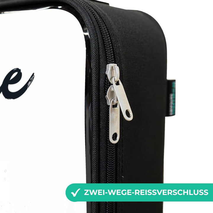 NoBoringSuitcases.com® Kinderkoffer Klein Personalisiert mit Name 48x31x19 cm Reisekoffer Kleine Kin