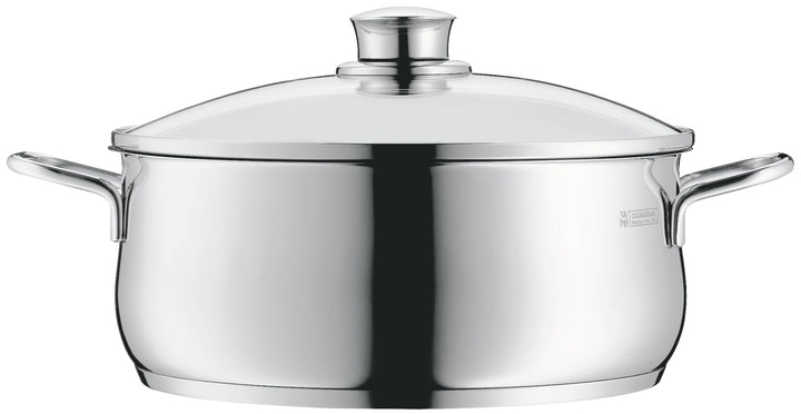 WMF Diadem Plus Kochtopf klein 16 cm, Glasdeckel, Bratentopf Induktion 1,5l, Cromargan Edelstahl pol