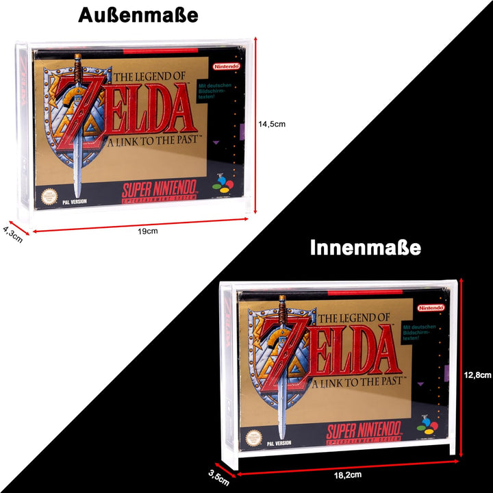 Acryl Case/Schutzhülle für Spiele OVPs, SNES, N64 Super Nintendo (SNES), Nintendo 64 (N64), Super Ni