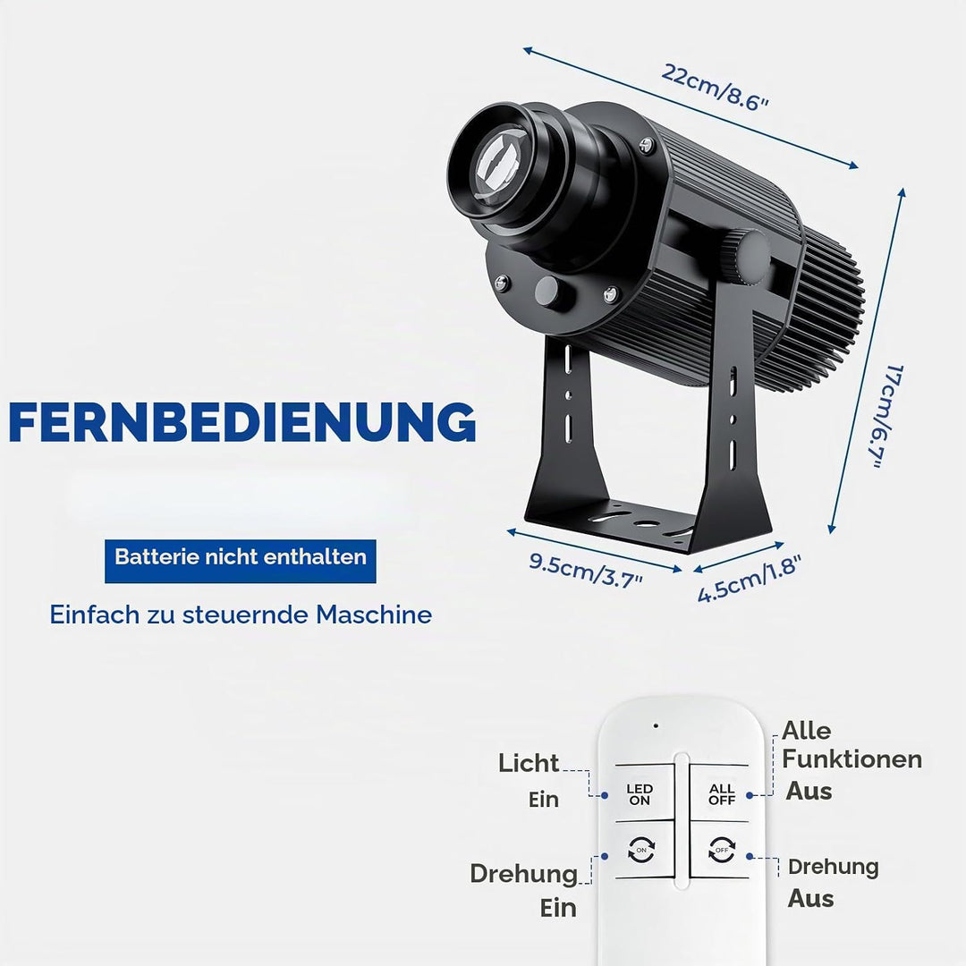 TM50 GOBO-Projektor, drehbar, IP67, wasserdicht, für den Aussenbereich, LED-Licht, GOBO-Projektor fü