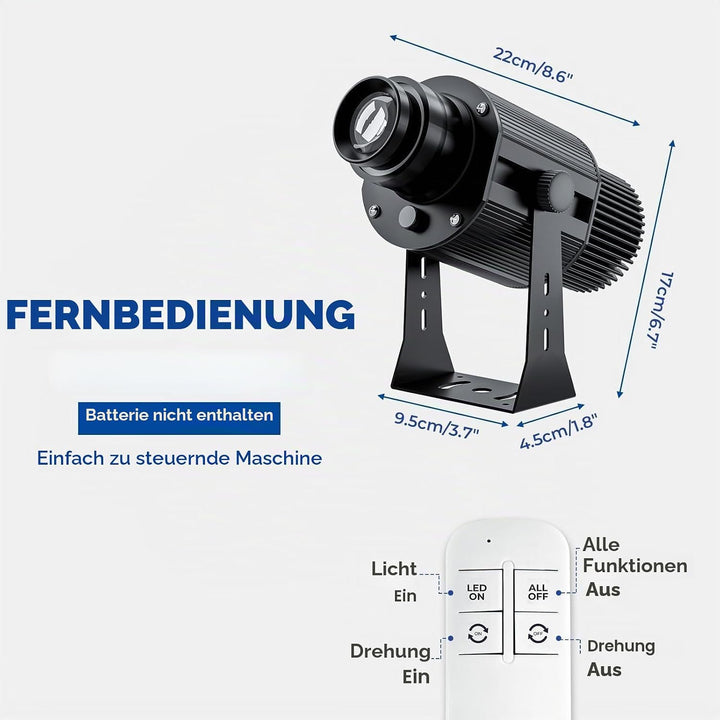 TM50 GOBO-Projektor, drehbar, IP67, wasserdicht, für den Aussenbereich, LED-Licht, GOBO-Projektor fü