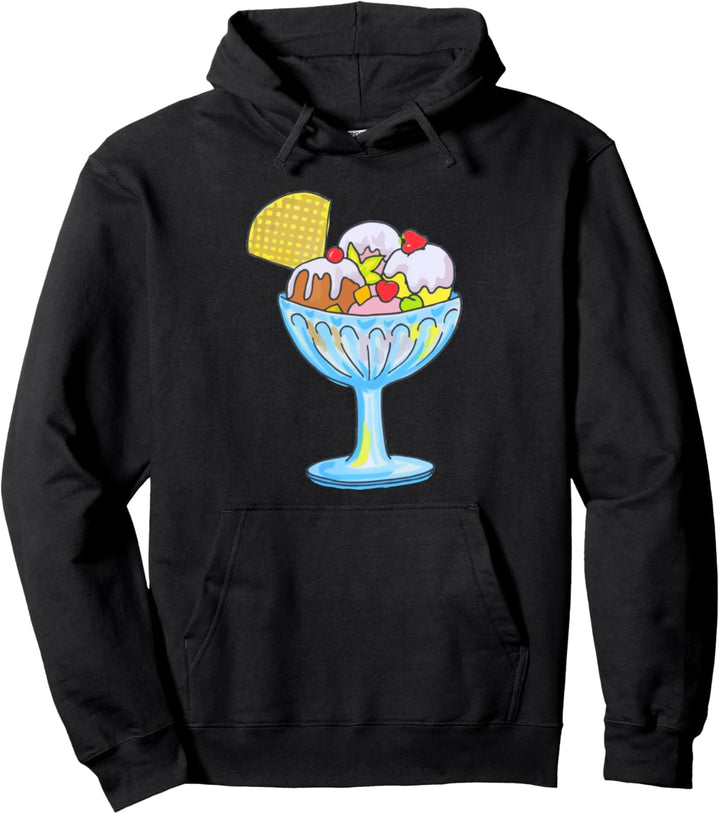 Eiscreme Sundae Dessert Pullover Hoodie