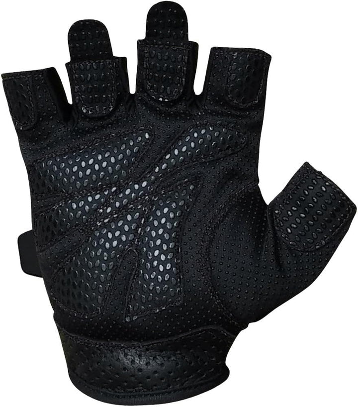 Meister Damen Fit Grip Gewichtheber-Handschuhe mit waschbarem Amara-Leder Schwarz XS, Schwarz XS