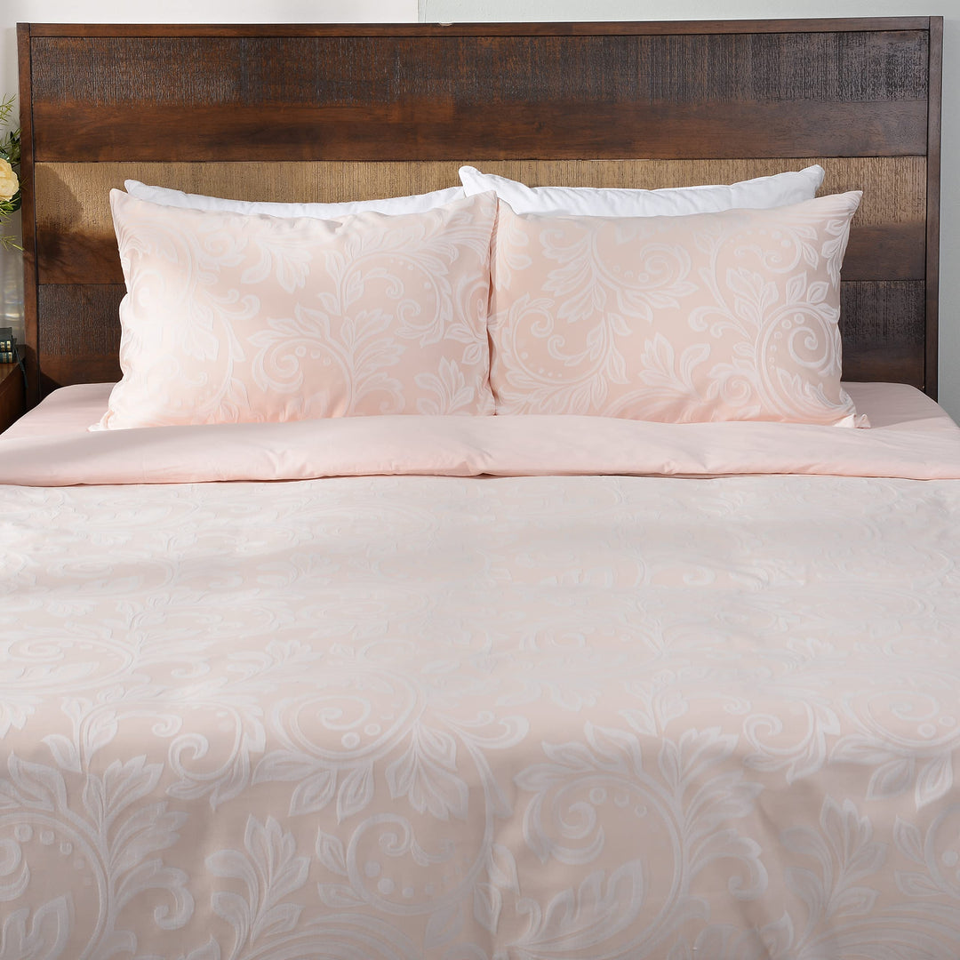 Deco Mex YF95455101 Bettset 4 teilig Myriam 200x220cm rosa 200 x 220 cm Rosa, 200 x 220 cm Rosa