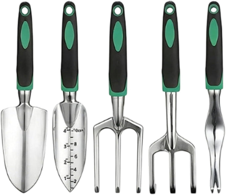 Gartenwerkzeug-Set mit Schaufeln, Schürze, Tragetasche, 11 Teile | Schwerlast-Gartenwerkzeuge für An