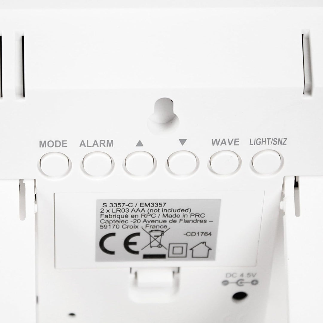 FISHTEC – Color My Day Wetterstation für den Innenbereich – Farb-LCD-Bildschirm – Temperatur, Luftfe