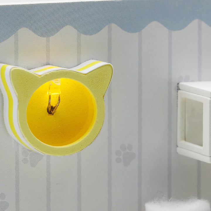 Cuteefun DIY Puppenhaus Miniatur Haus für Anfänger zum Bauen, Miniatur Puppenhaus zum Selber Bauen,