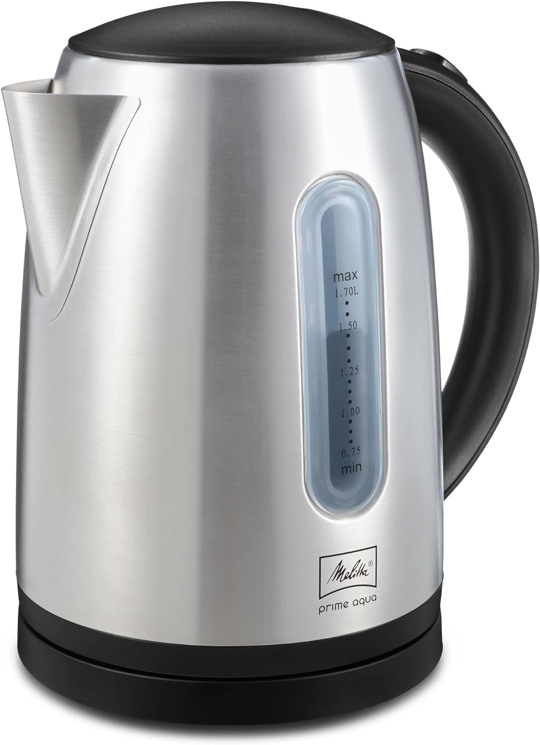 Wasserkocher - MELITTA - Prime Aqua, Edelstahl, 1,7 L, 2200 W, herausnehmbarer Kalkfilter, LED Beleu