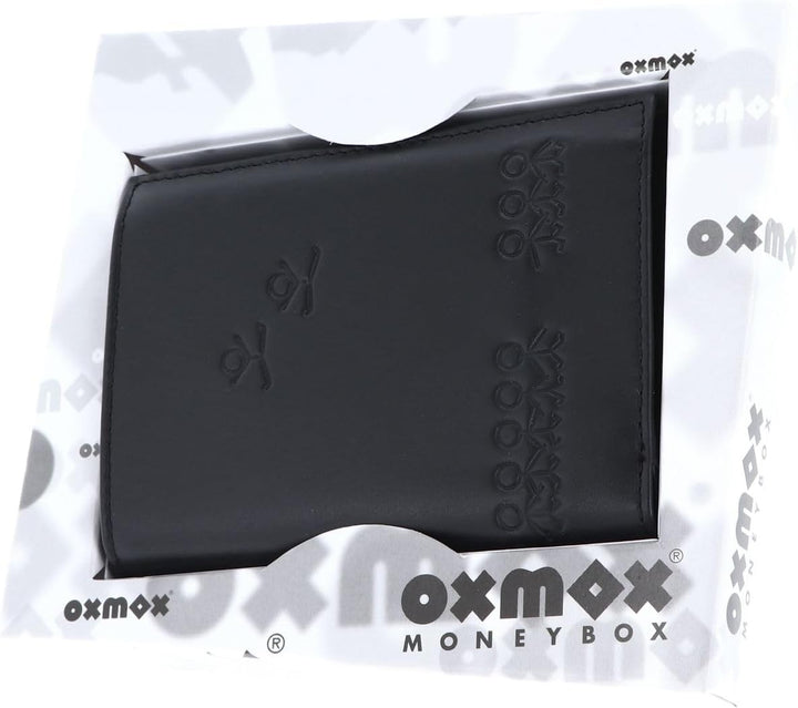 Oxmox Leder Geldbörse Leather Kombibörse Jumping Jack Embossed Black schwarz Jumping Jack Embossed B