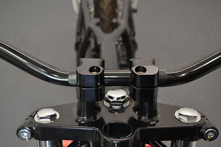 Motorrad Widerstand Lenker - 22mm (7/8" Zoll) Für Scrambler, Brat Bikes & Streetfighters - Schwarzes