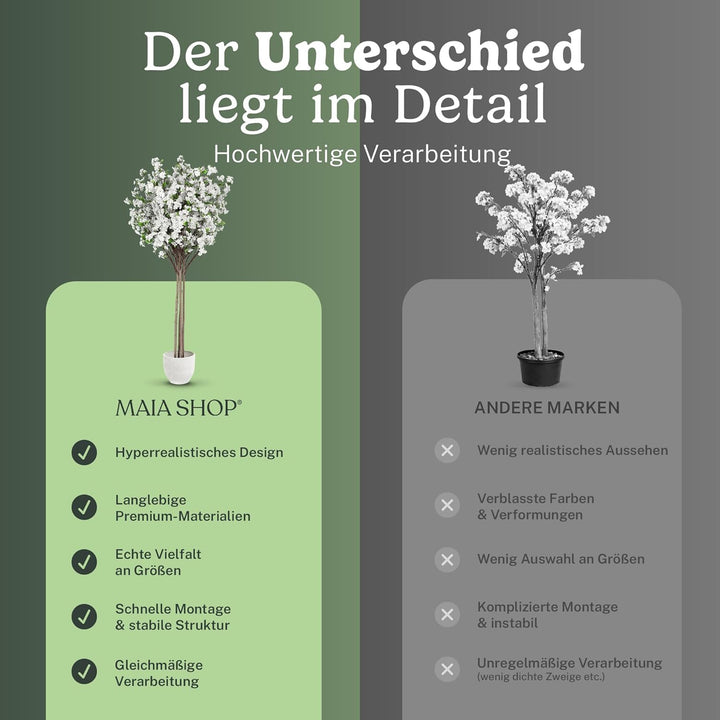 Künstlicher Mandel mit natürlichen Baumstämmen, hergestellt aus den besten Materialien, ideal für He