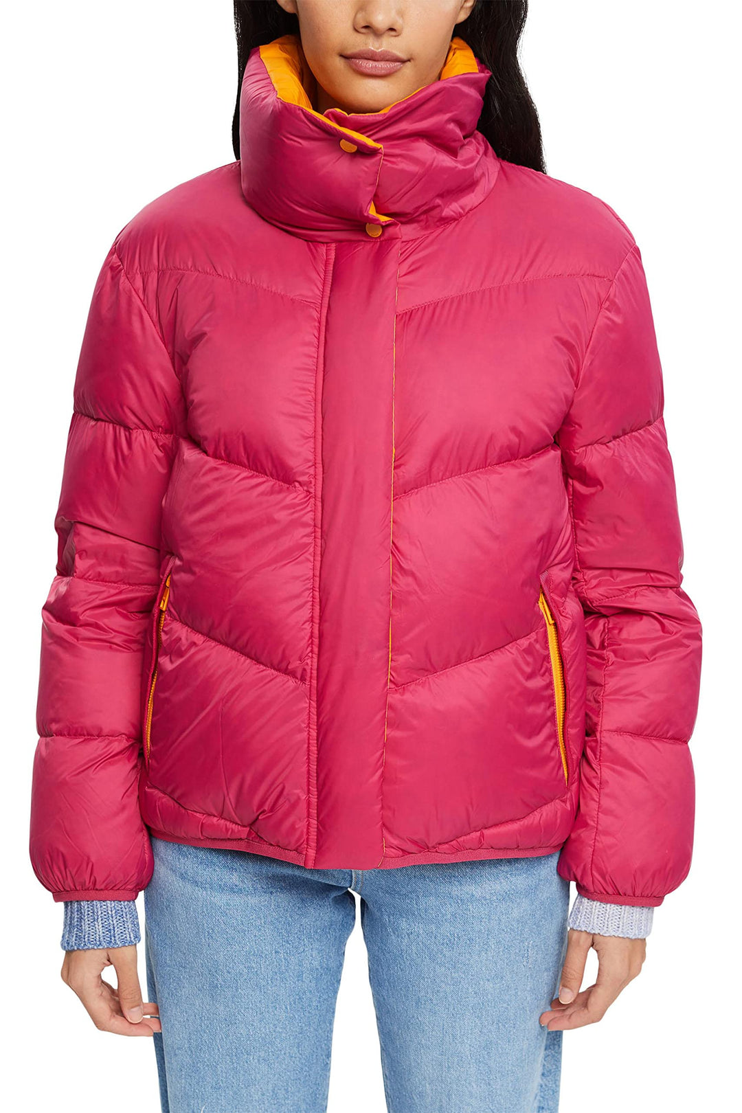 ESPRIT Damen Jacke S 650/DARK PINK, S 650/DARK PINK