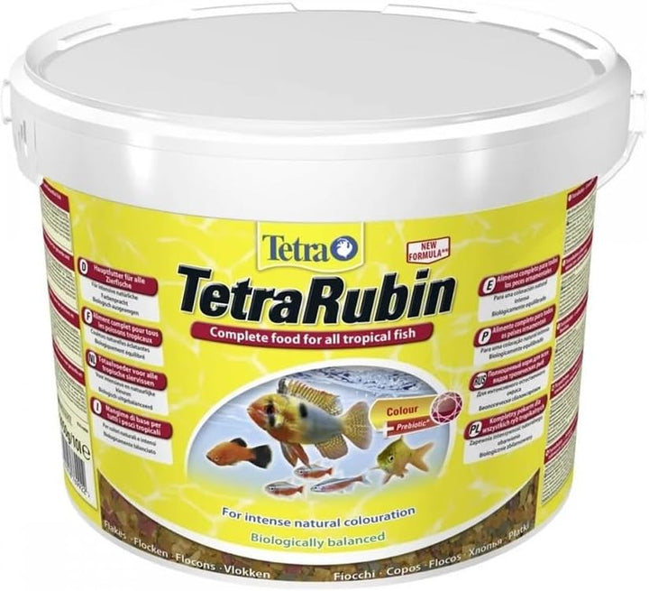 Tetra Rubin Flakes - Fischfutter in Flockenform mit natürlichen Farbverstärkern, unterstützt eine in