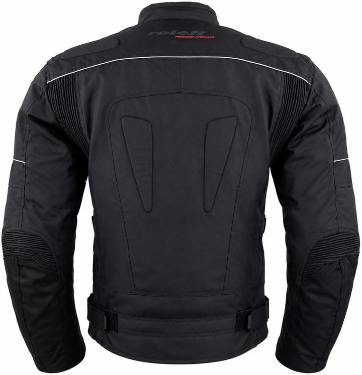 ROLEFF RACEWEAR Motorradjacke Riga, Schwarz, Grösse M