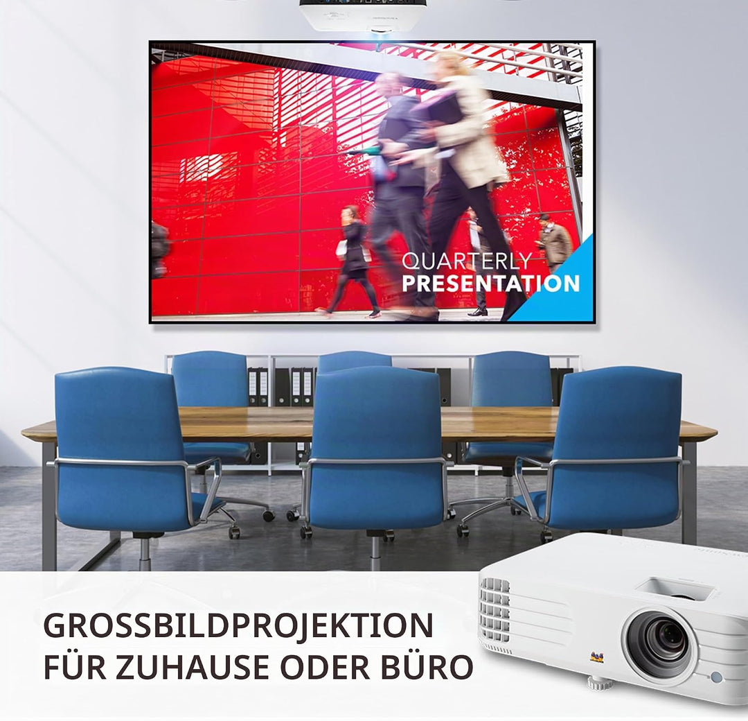 Viewsonic PG706HD Business DLP Beamer Full-HD, 4.000 ANSI Lumen, HDMI, USB, 10 Watt Lautsprecher, 1.