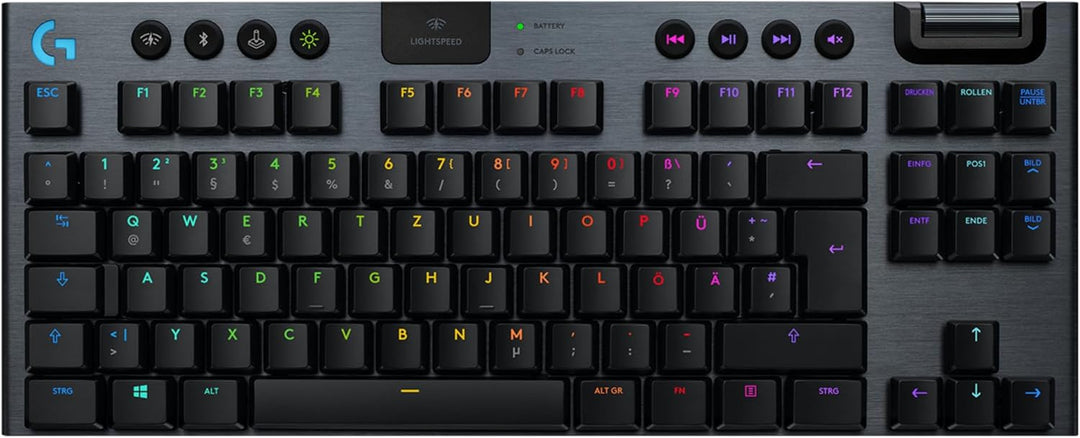 Logitech G915 TKL Tenkeyless Lightspeed RGB Mechanische Gaming-Tastatur für Laptop und PC, Low-Profi