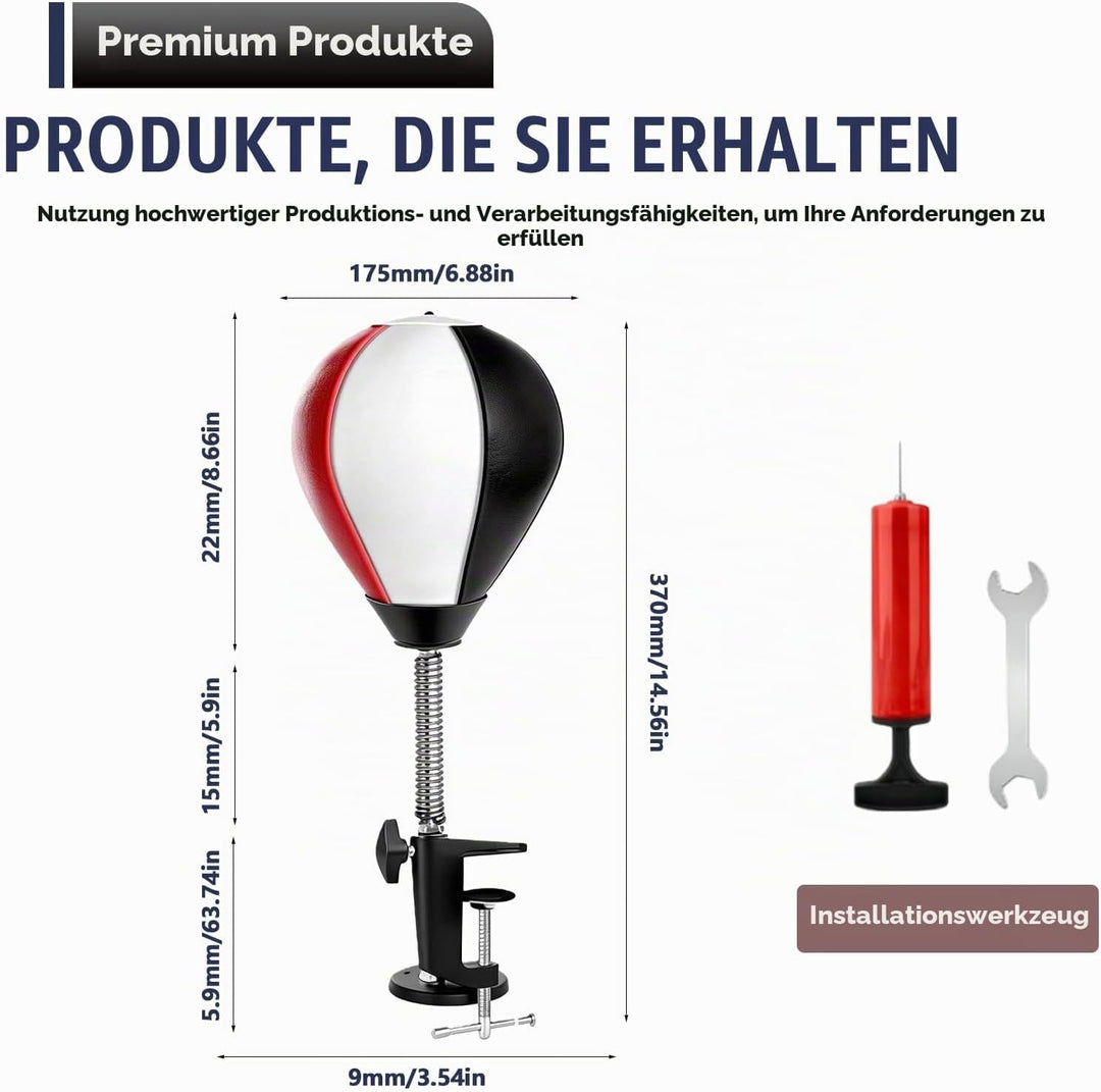Boxsack für den Schreibtisch, Punchingball Tisch, Tisch Boxsack mit Superstarkem Saugnapf und Tischk
