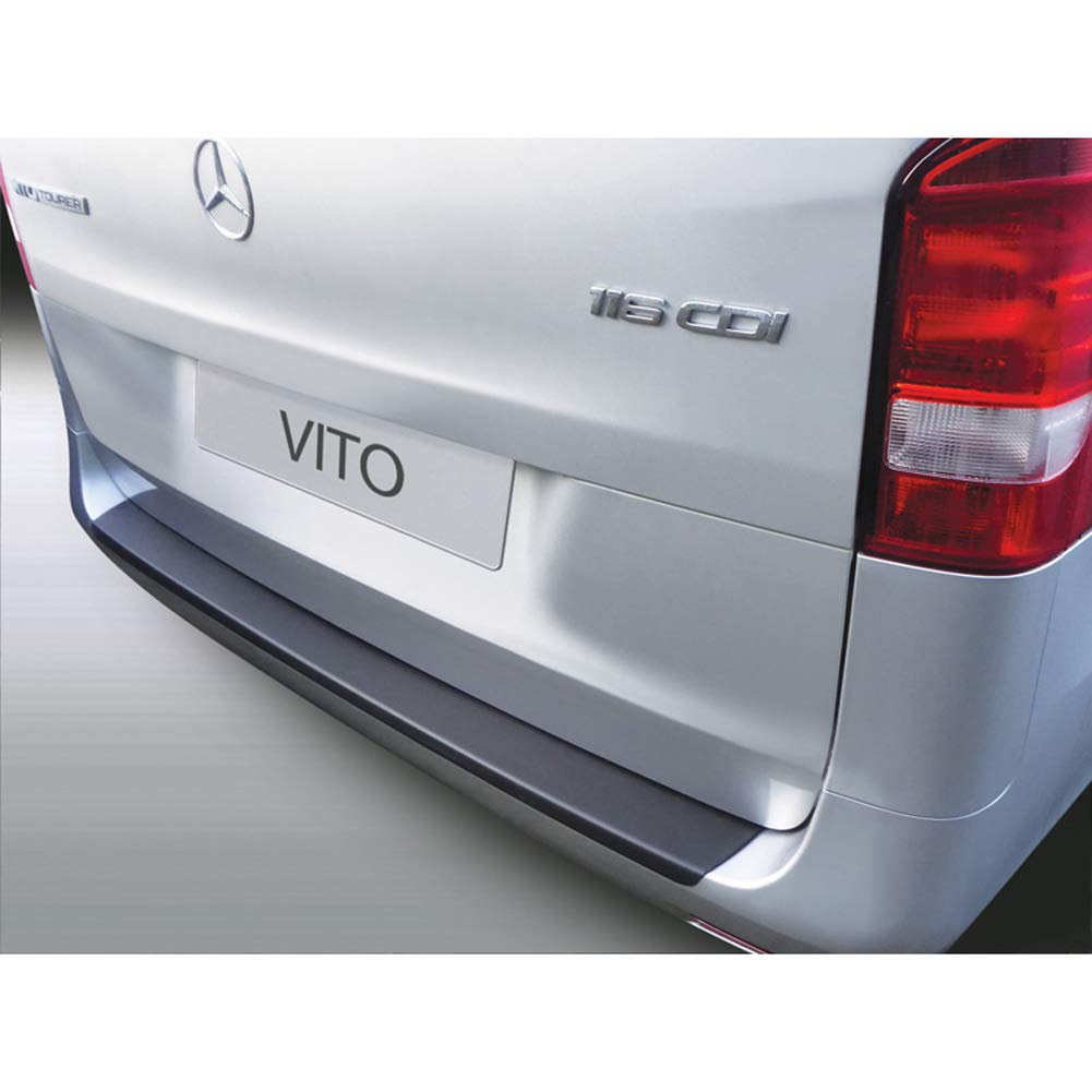 ABS Heckstossstangenschutz kompatibel mit Mercedes Vito/V-Klasse/AMG/Viano Facelift 3/2019- Schwarz