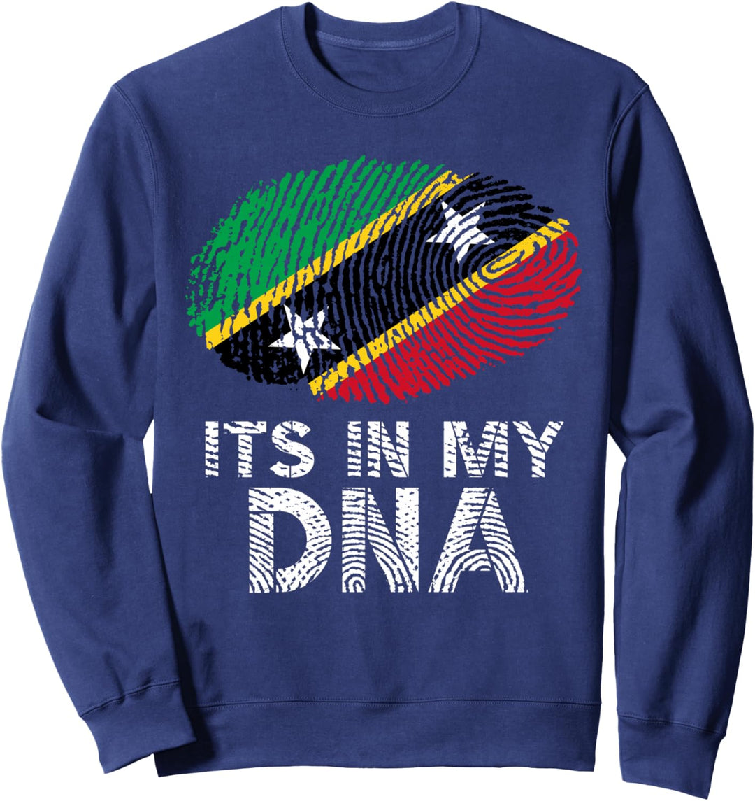 Es ist in meiner DNA der Fingerabdruck der Flagge von St Sweatshirt