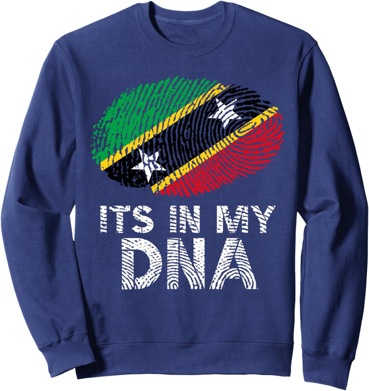 Es ist in meiner DNA der Fingerabdruck der Flagge von St Sweatshirt