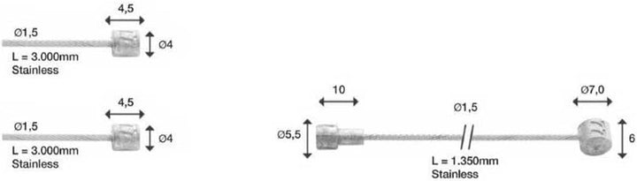 Elvedes Universal Kabelverteiler Bremse Set, Mehrfarbig, One Size