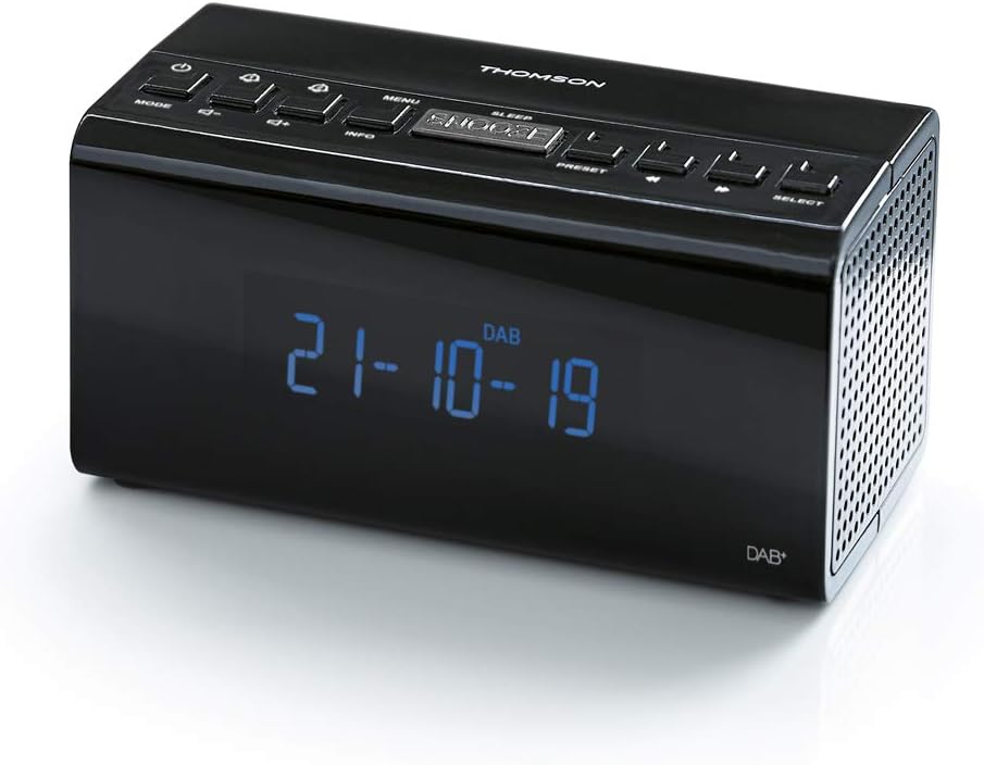 Dab + FM Radiowecker (Cr50dab) LCD-Display, Sleep-, Snooze- und Nap-Funktionen.