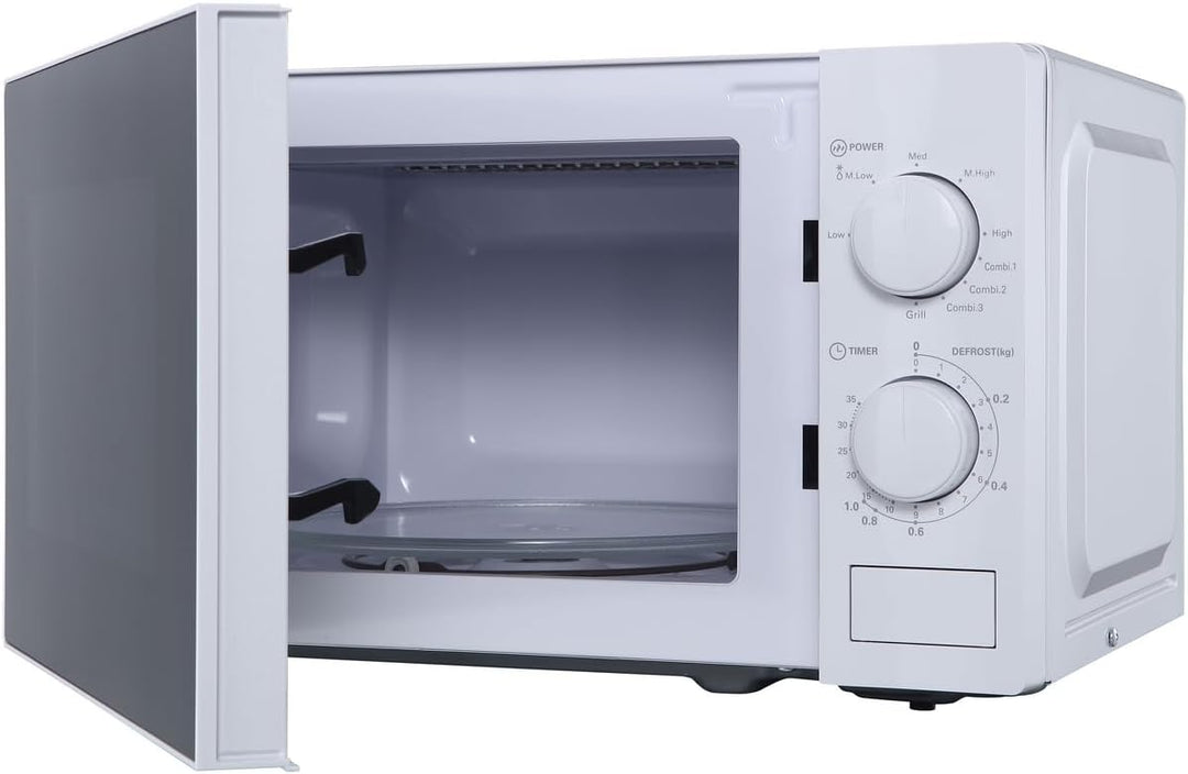 aro Mikrowelle MW10720, Stahl-SPCC, 43.9 x 33.4 x 25.8 cm, 20 L, 700 W, 5 Programme, Timerfunktion,