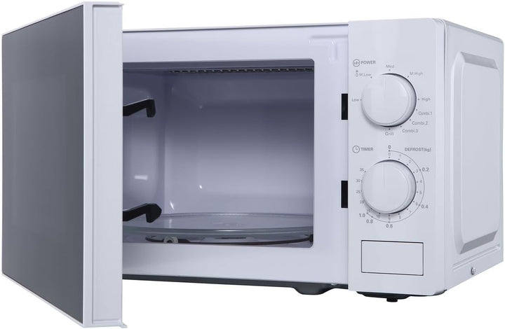 aro Mikrowelle MW10720, Stahl-SPCC, 43.9 x 33.4 x 25.8 cm, 20 L, 700 W, 5 Programme, Timerfunktion,