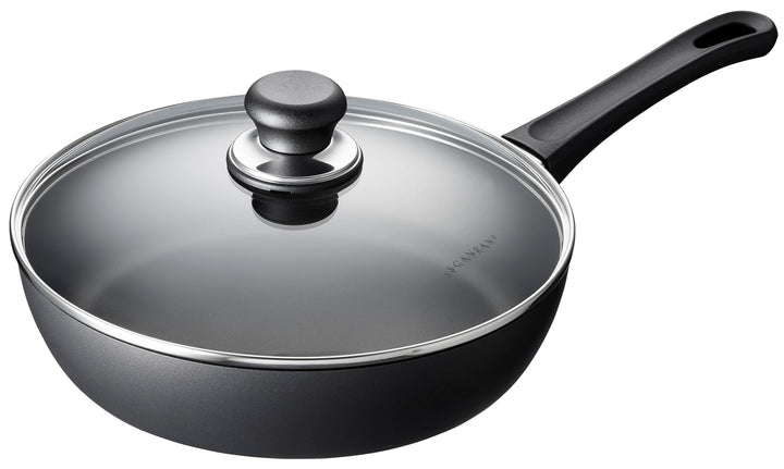 SCANPAN Classic Schmorpfanne mit Deckel 26 cm | Stratanium Antihaftbeschichtung | Pfanne für Ceran-