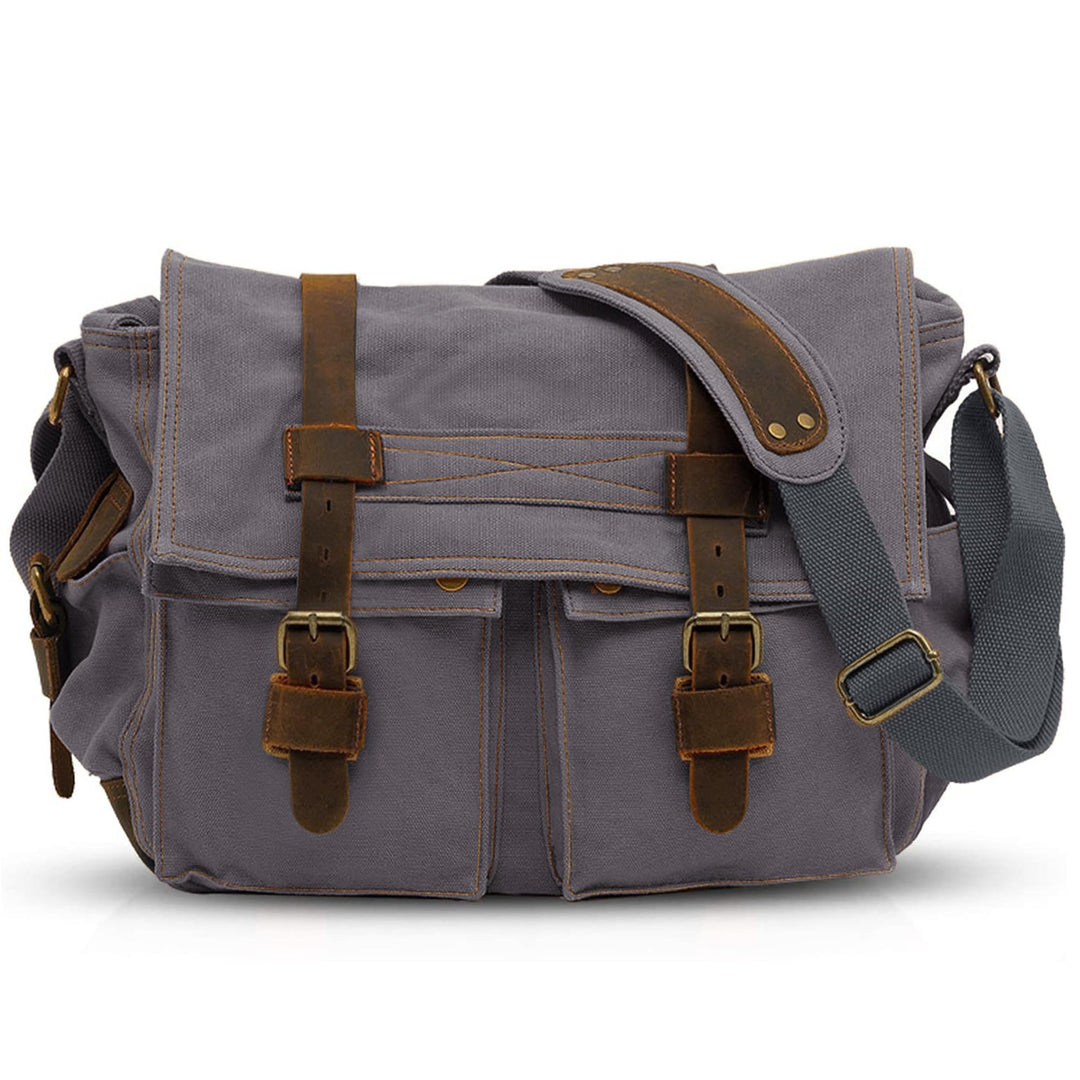 VARLIVOO Umhängetasche für Herren Schultertaschen 14" Zoll Laptoptaschen Messenger Bags Kuriertasche