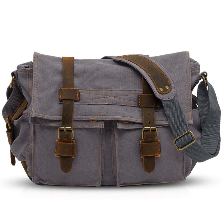 VARLIVOO Umhängetasche für Herren Schultertaschen 14" Zoll Laptoptaschen Messenger Bags Kuriertasche