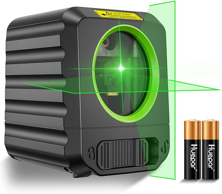 Huepar B011G Lasernivellier, Selbstnivellierender Lasernivellier mit Grünen Kreuzlinien Laser-Vertik