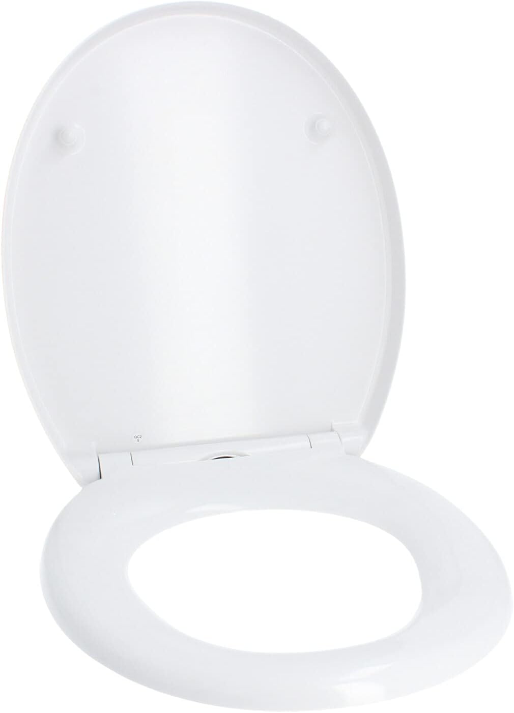 Hydroland Absenkbarer Toilettendeckel D1 Prestige Antibakteriell Oval Weiss | WC Sitz mit Absenkauto