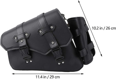 BESPORTBLE Motorradtasche Seitentasche Links Satteltasche PU Leder Wasserdicht Motorräder Gepäckträg