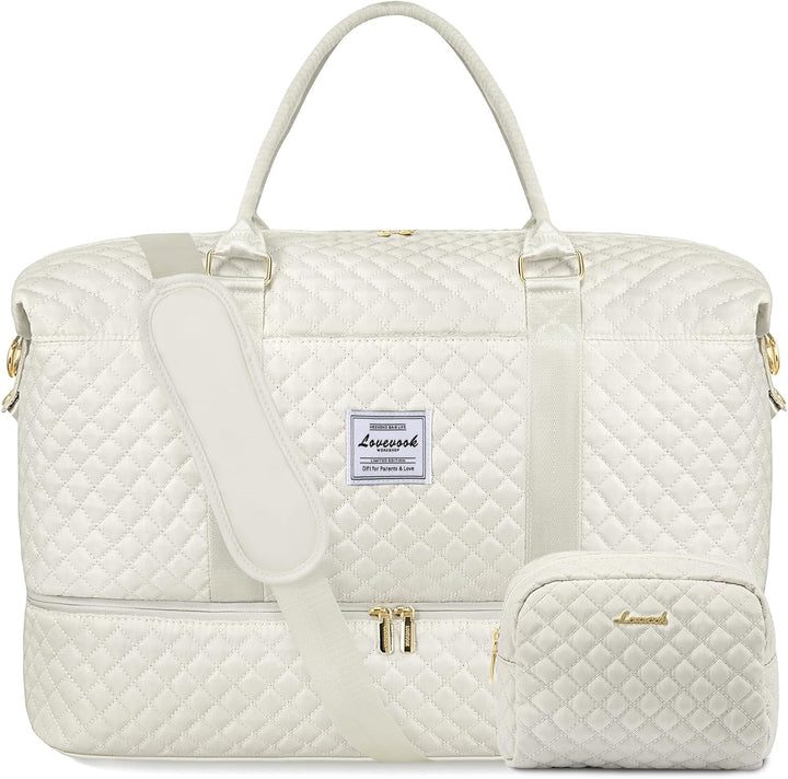 LOVEVOOK Sporttasche Damen Reisetasche Gross Weekender Travel Duffle Bag mit Kulturbeutel Handgepäck