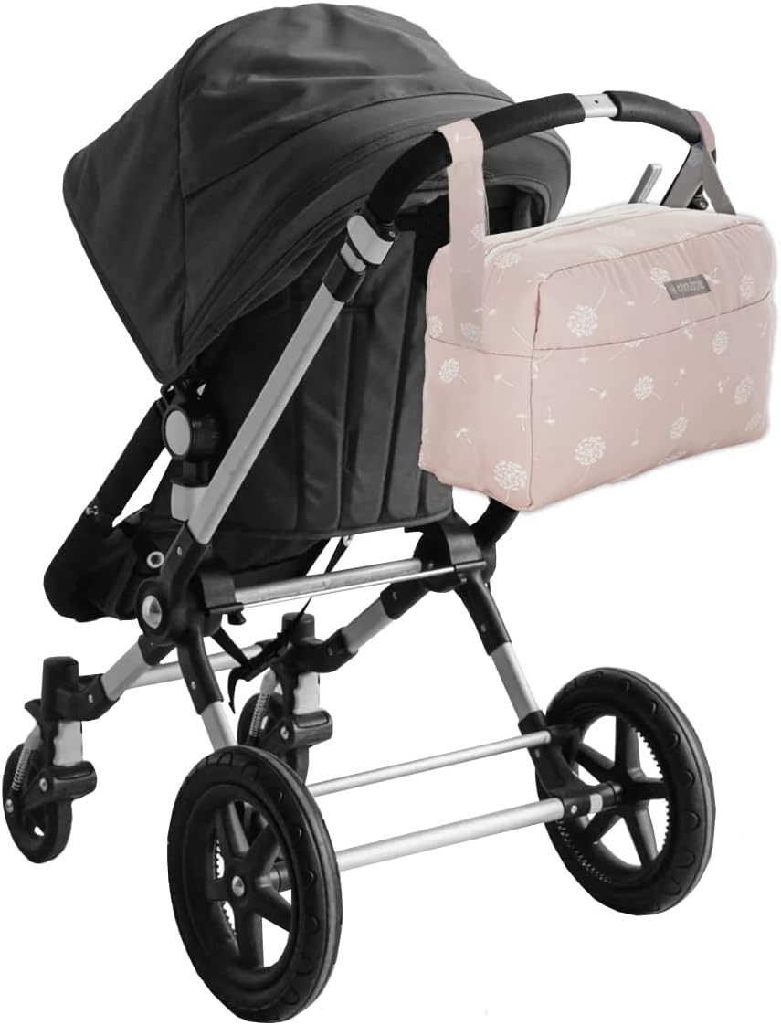 MIMUSELINA Kinderwagentasche | Grosse Kinderwagen Organizer | Perfekte Organisation mit 7 Fächern |