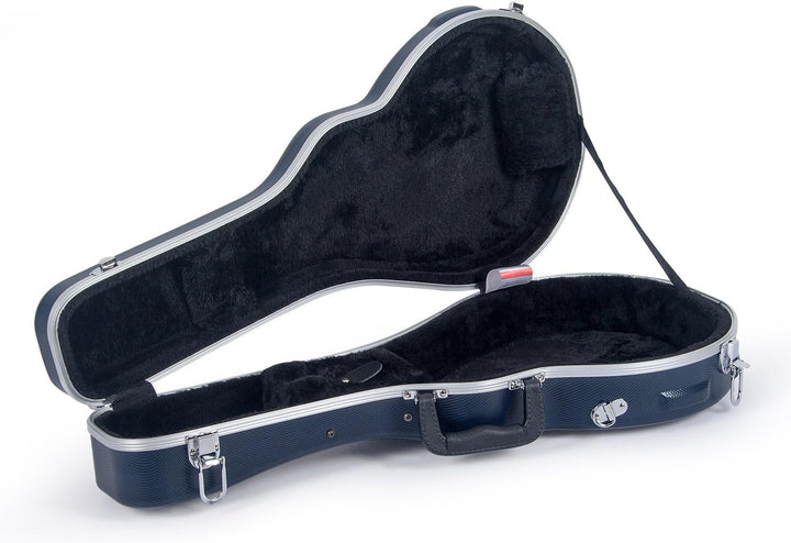 Crossrock CRA860MFBL ABS-Hartschalenkoffer für Mandoline, mit Rucksackriemen, Blau ABS Molded(F-Styl
