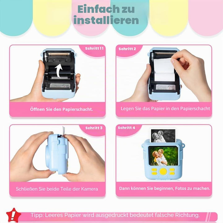 12 Rollen Druckpapier Thermopapier für Kinderkamera,Hikkon Sofortdruck Thermopapier Fotodruckerpapie
