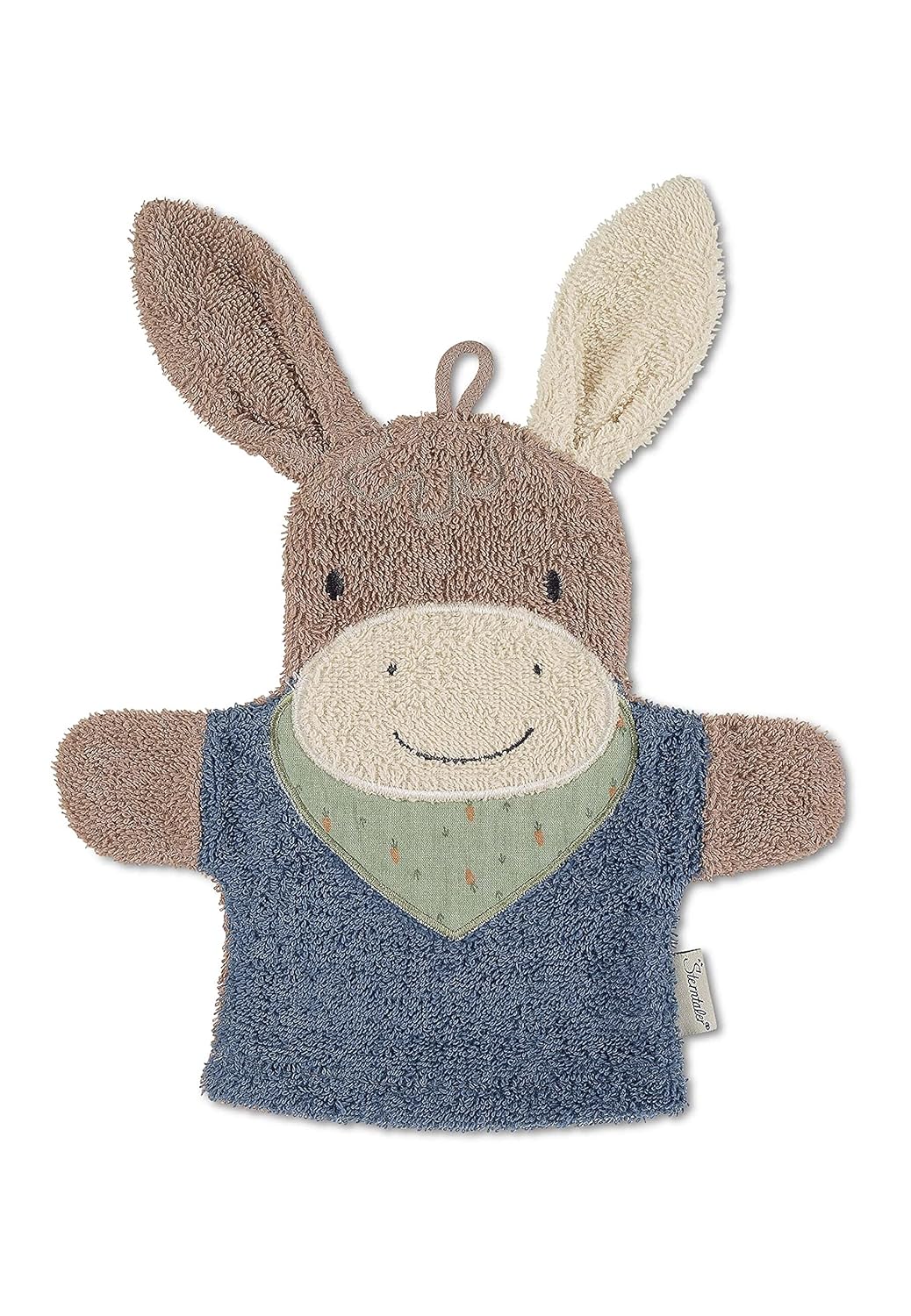 Sterntaler Spiel-Waschhandschuh Emmilius & Baby Handtuch Kapuze - Kapuzenhandtuch EMMI - Badeponcho-