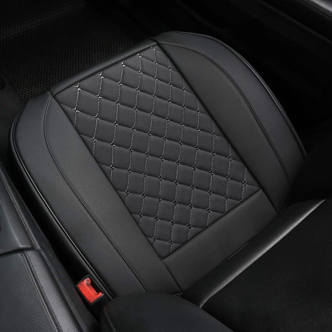 SanQing 2PCS Luxus PU Leder Autositzbezüge Schonbezüge für Vordersitzunterseite, Kompatibel mit 90%