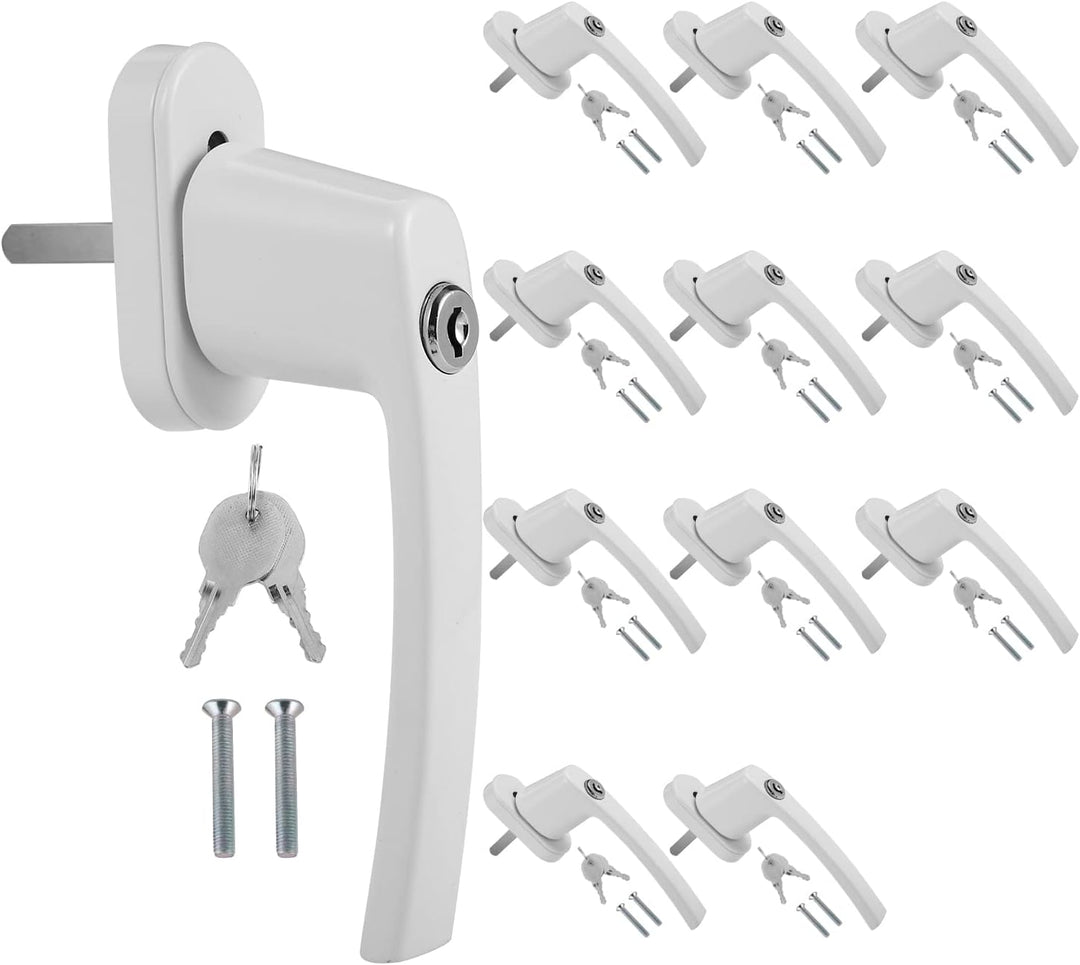 Jopassy Aluminium Fenstergriff mit Schloss in Stiftlänge 35cm Abschliessbare Fenstergriffe,Kindersic