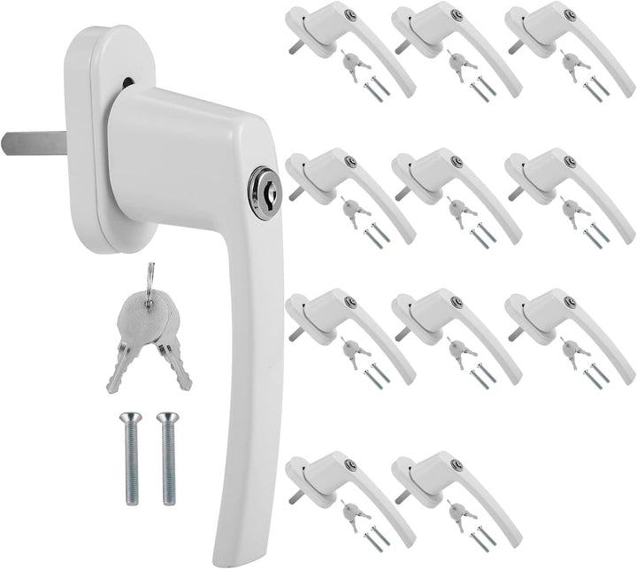 Jopassy Aluminium Fenstergriff mit Schloss in Stiftlänge 35cm Abschliessbare Fenstergriffe,Kindersic